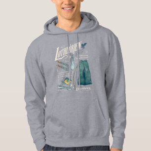 LOTHLORIEN™ Watercolor Collage Graphic Hoodie