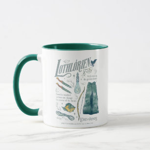 LOTHLORIEN™ Watercolor Collage Graphic Mug