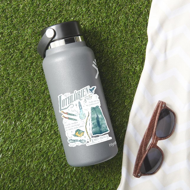 LOTHLORIEN™ Watercolor Collage Graphic Sticker (HydroFlask Insitu)