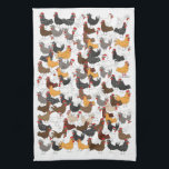 Lots and Lots of Chickens - Kitchen Towel Vertical<br><div class="desc">Behind every good woman is a kitchen towel with lots and lots of chickens on it!</div>
