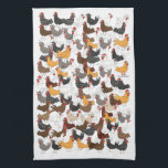 Lots and Lots of Chickens - Kitchen Towel Vertical<br><div class="desc">Behind every good woman is a kitchen towel with lots and lots of chickens on it!</div>