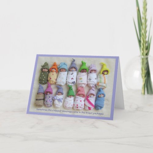 LOTS and LOTS of Cute Clay Babies With Saying Card