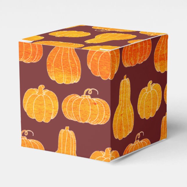 Lots And Lots O'Pumpkins Favor Boxes (Front Side)