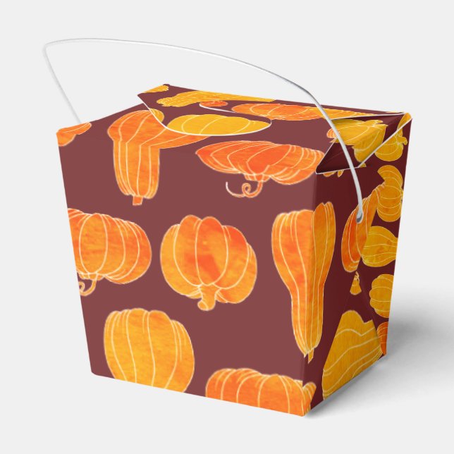 Lots And Lots O'Pumpkins Favor Boxes (Back Side)