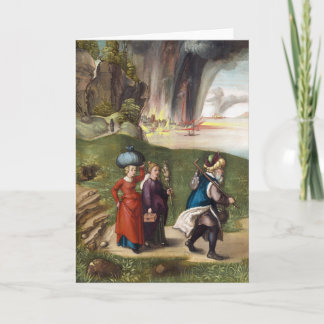Lot's Escape - Albrecht Durer - c1496 Card