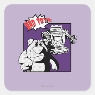 Lots-O'-Huggin' Bear & Sparks: Bad Toys Square Sticker