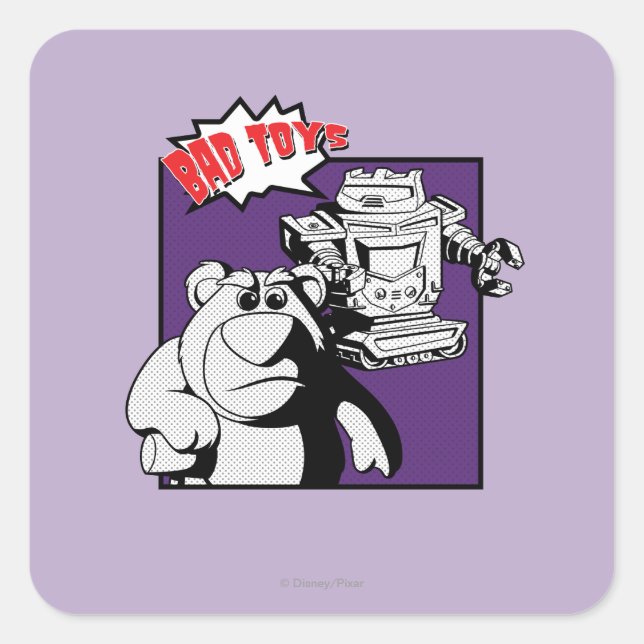 Lots-O'-Huggin' Bear & Sparks: Bad Toys Square Sticker (Front)