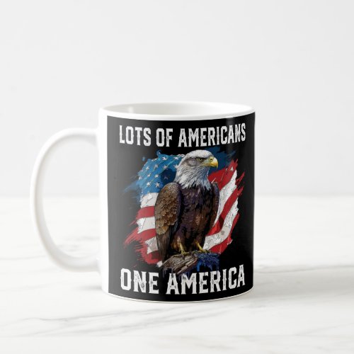 Lots Of Americans One America Patriotic USA Flag J Coffee Mug