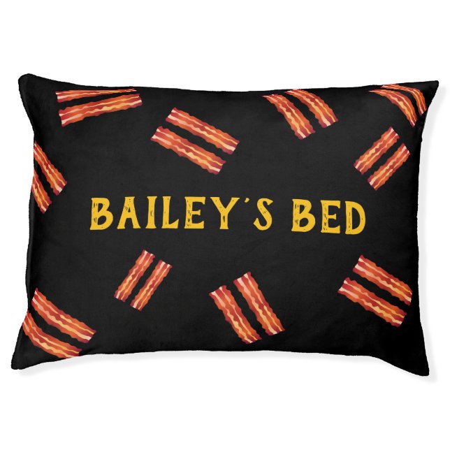 Lots of Bacon Pet Bed (Front)