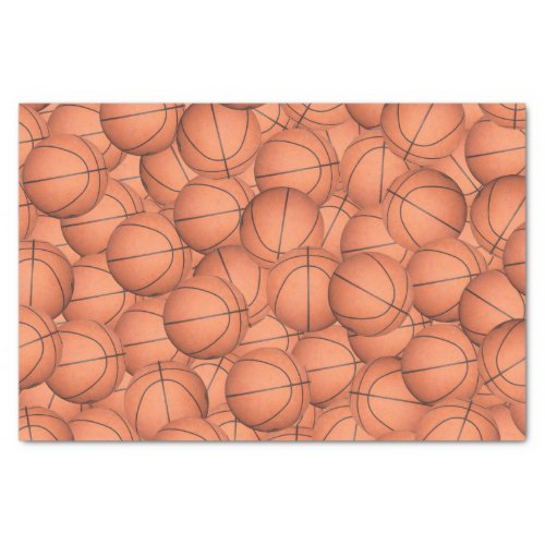 Lots of Basketballs Tissue Paper