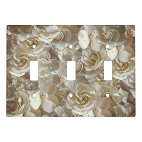 Lots of beautiful rose petals    light switch cover