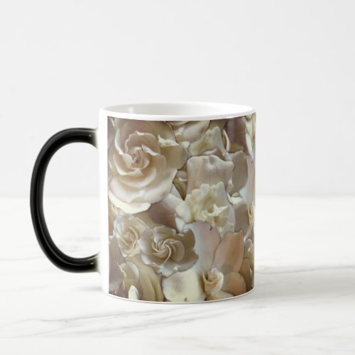 Lots of beautiful rose petals     magic mug