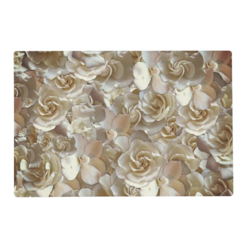 Lots of beautiful rose petals       placemat