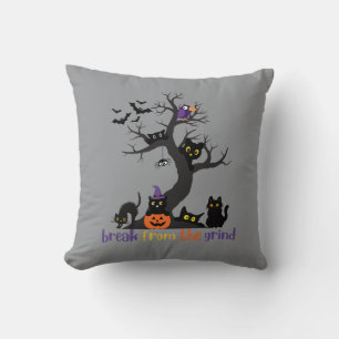 Lot's Of Black Cats Pillow