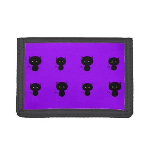 Lots of Black Cats Tri-fold Wallet