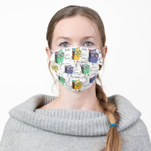 Lots of Books Adult Cloth Face Mask (Worn)