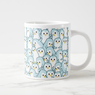 Lots of cartoon Penguins Giant Coffee Mug