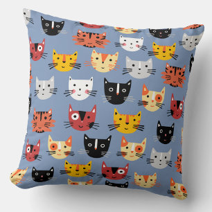 Lots of Cats Throw Pillow