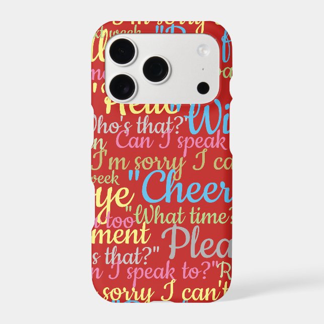 Lots of Chatter Design Case-Mate iPhone Case (Back)