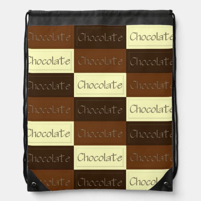 Lots of Chocolate Drawstring Bag (Front)