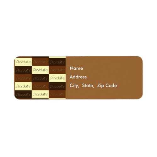 Lots of Chocolate Return Address Label