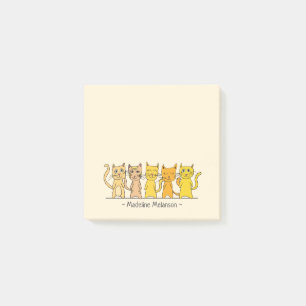 Lots of Cute Cats Personalized Post-it Notes