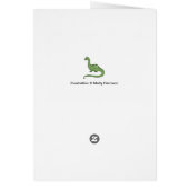 Lots of Dinosaurs Cute Blank Card (Back)