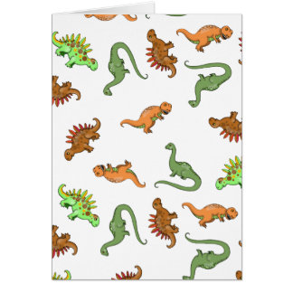 Lots of Dinosaurs Cute Blank Card