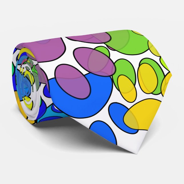 Lots Of Dog Paw Prints All Over Neck Tie (Rolled)