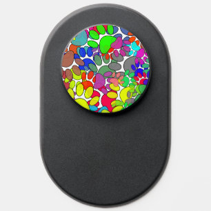 Lots Of Dog Paw Prints All Over PopSocket