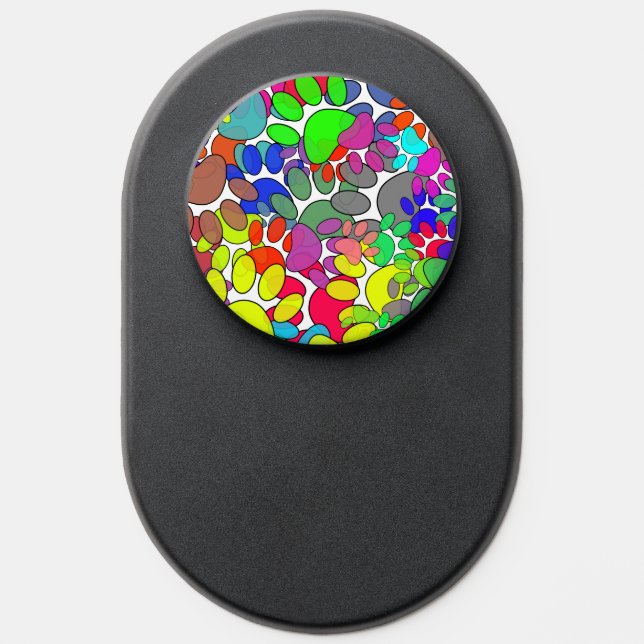 Lots Of Dog Paw Prints All Over PopSocket (Popsocket)