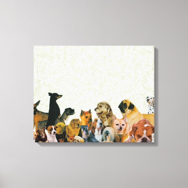 Lots of Dogs Collage Canvas Print (Front)