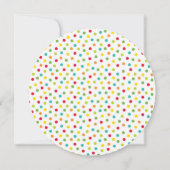 Lots of Dots Birthday Circle Invitation (Back)