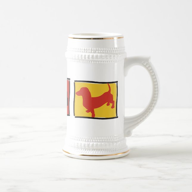 Lots of Doxies Oktoberfest Beer Stein (Right)