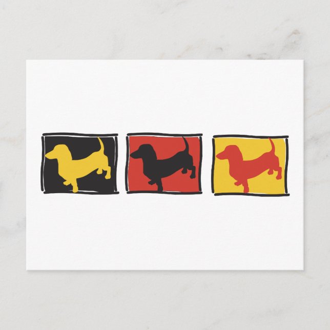 Lots of Doxies Postcard (Front)