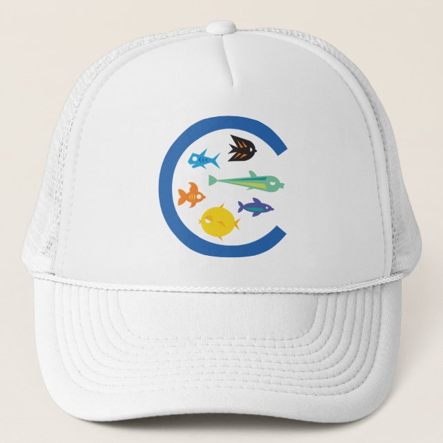 Lots of Fish in the "C" Trucker Hat (Front)