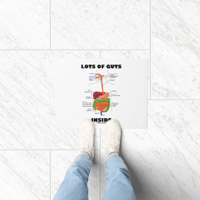 Lots Of Guts Inside Digestive System Humor Doormat (Indoor)