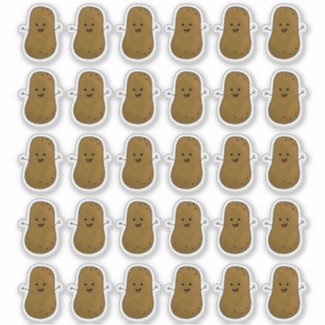 Lots Of Happy Potatoes Sticker