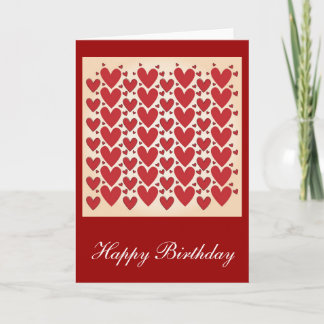 "Lots of Hearts" Birthday Design Card