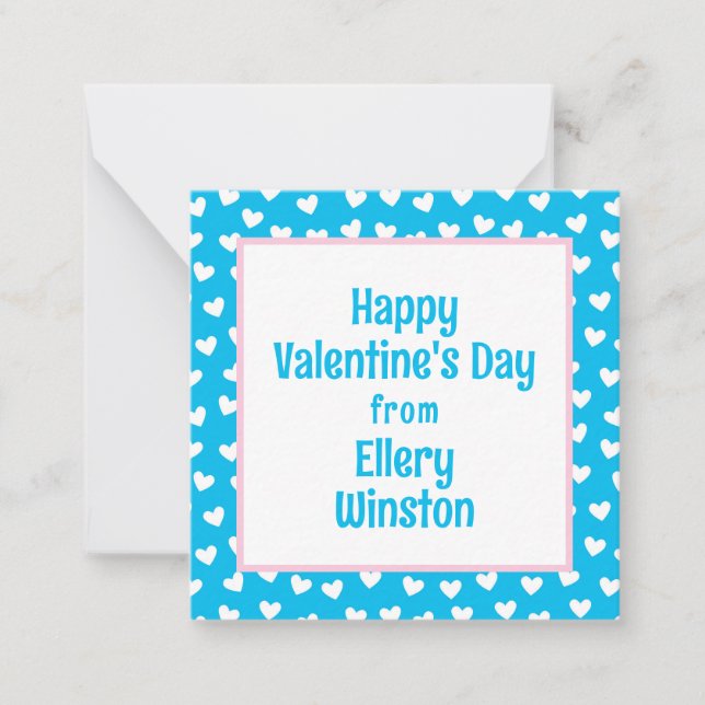 Lots of Hearts Classroom Valentine's Day Cards (Front)