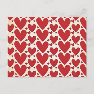 "Lots of Hearts" Design Postcard