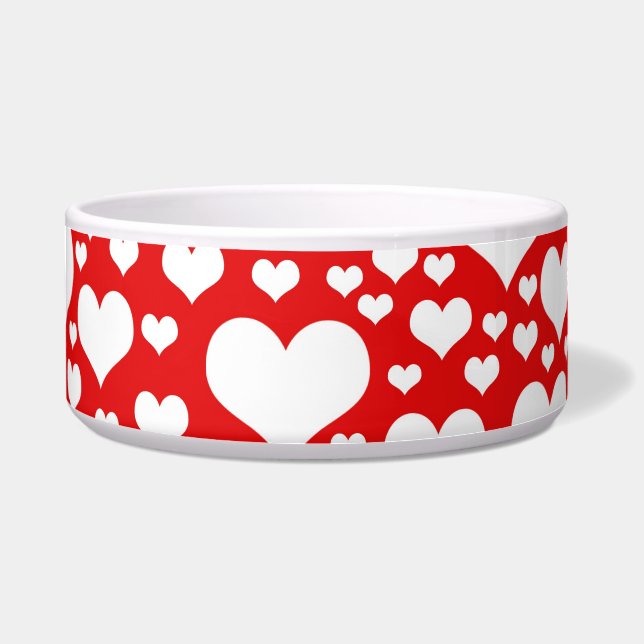 Lots of Hearts Pet Bowl (Front)