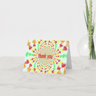 Lots of Hearts Thank You Card