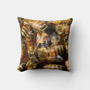 Lots of Honey Bees Throw Pillow