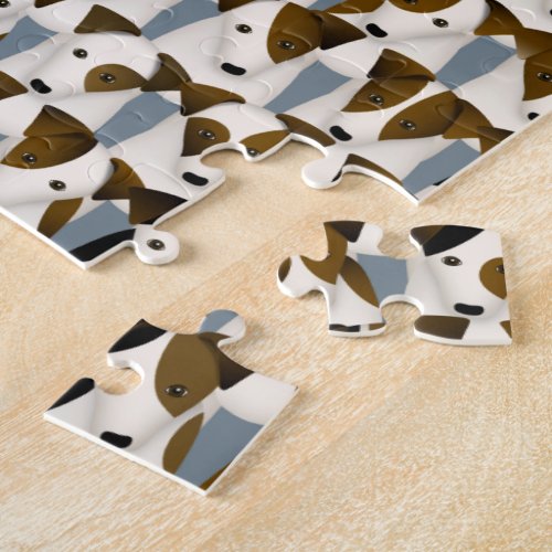 lots of terriers patterned jigsaw puzzle