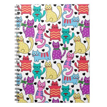 Lots Of Kitty Cats Notebook by FashionPhones at Zazzle