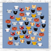 Lots of Kitty Cats Poster