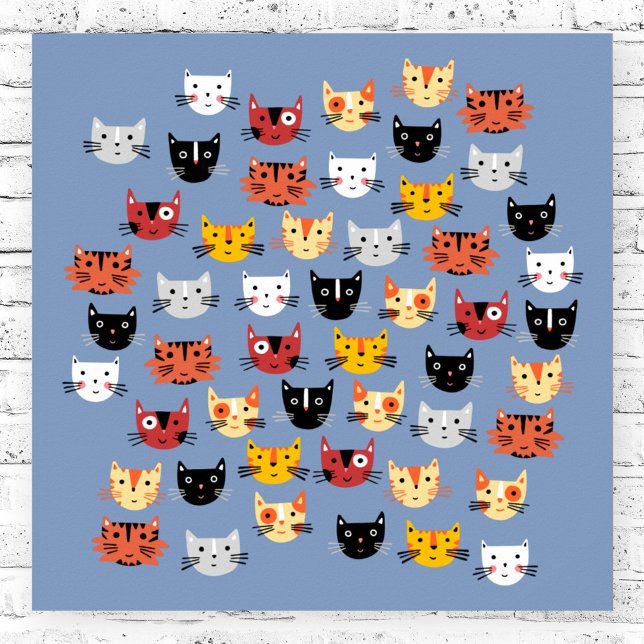 Lots of Kitty Cats Poster (Lots of fun kitty cats poster)