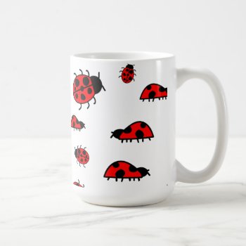 Lots Of Ladybugs Ceramic Mug by alinaspencil at Zazzle
