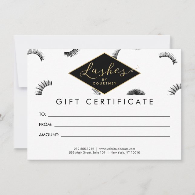 Lots of Lashes Lash Salon White/Black Gift Card (Front)
